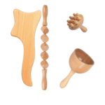 Kit de Maderoterapia Profesional Para Masajes 4Pz B