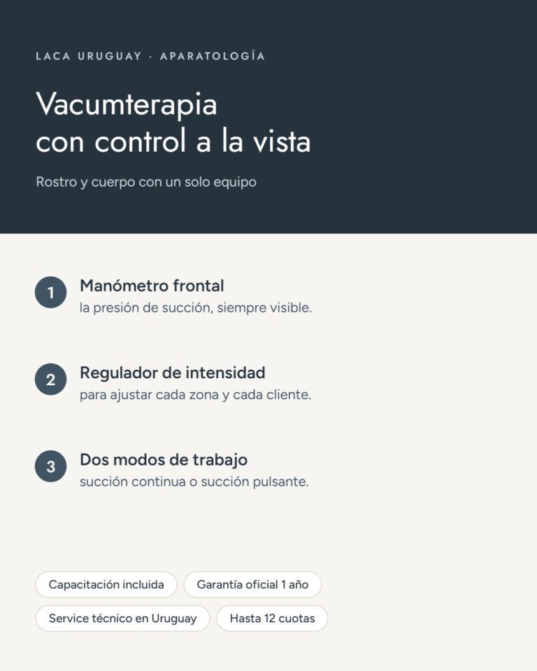 Vacumterapia de succión pulsante para consultorio: manómetro, regulador y dos modos de trabajo
